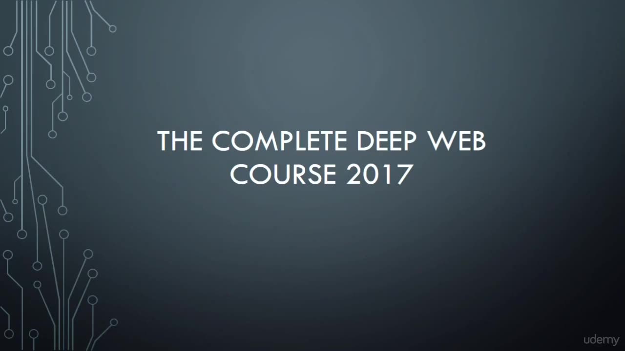 Deep Web Course Lesson 01