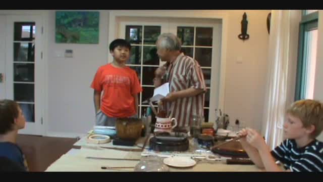 Chinese Art Lesson by Venerable Artist Zhang Hua Qing 2011
