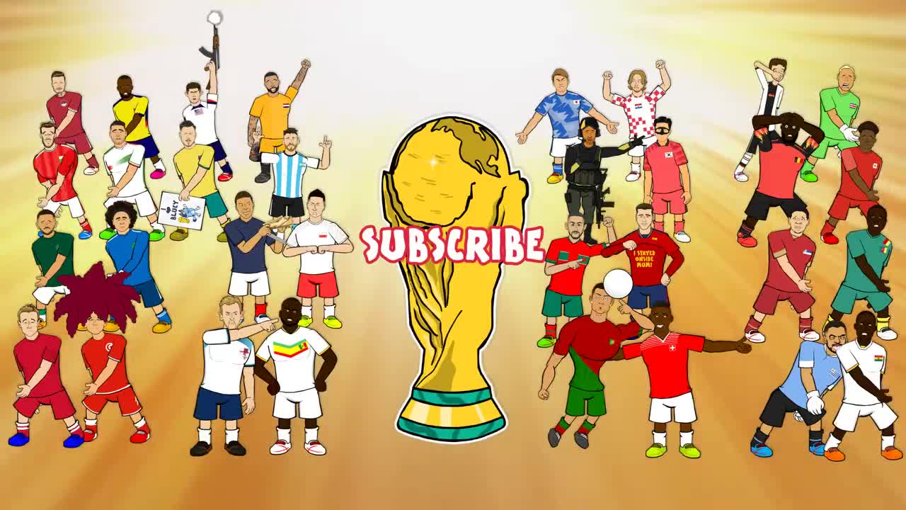 ARGENTINA vs AUSTRALIA 2-1 (World Cup 2022 Cartoon Messi Alvarez Goals Highlights)