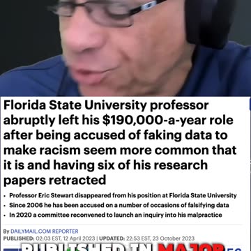 Renowned "Guru" of Systemic Racism Caught Falsifying Data - 6 Papers REMOVED