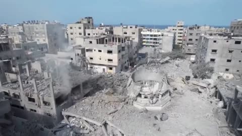 Drone Video of Gaza Before and After