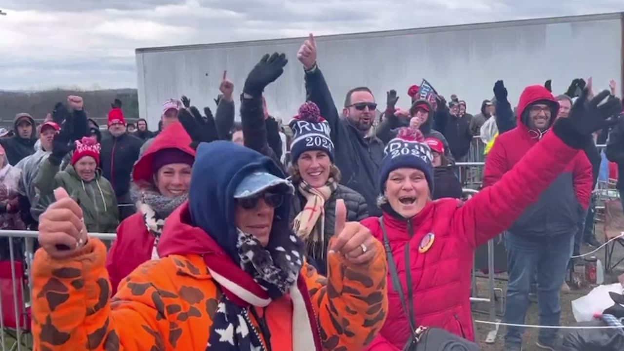 Trump Supporters in Schnecksville, PA lined up 8 Hours Before Rally