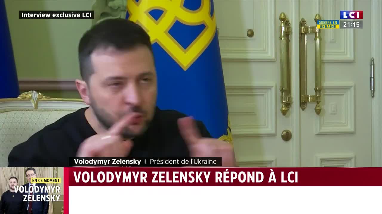 Q25/29 Zelensky interviewed by Rochebin 16 Dec 2022: Zelensky on solidarity, Putin's twisted reality, duplicity and his slave society