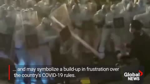 Foxconn protests Violent clashes erupt outside giant iPhone factory in China