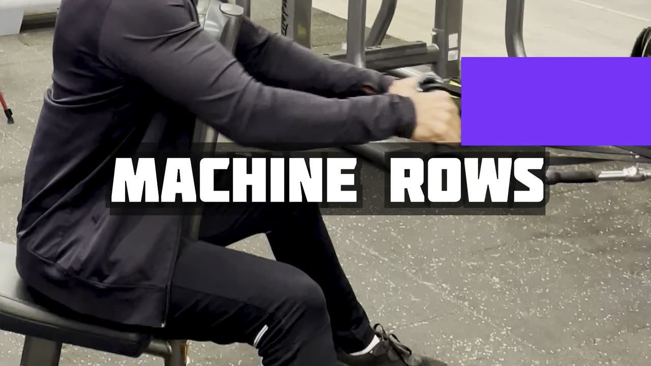 Seated machine rows