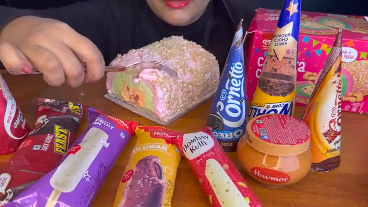 ASMR EATING ICECREAM,MAGNUM TRUFFLE,HAVMOR ICECREAM,CHOCOBAR,AMUL ICECREAM ICECREAM PARTY