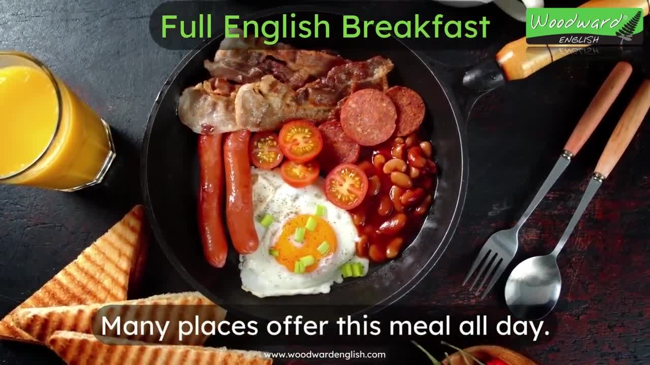 What is a Full English Breakfast_ Learn English vocabulary about Breakfast