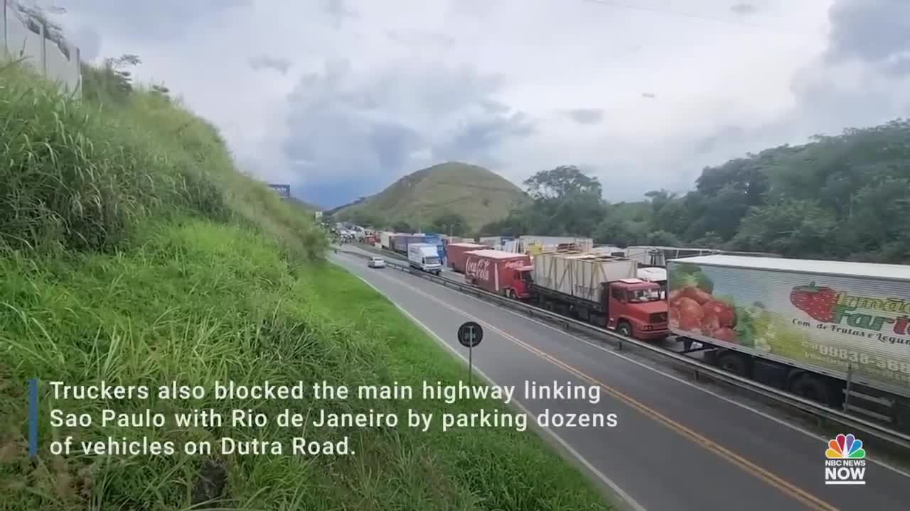 Brazilian Truckers Create Multiple Blockades In Support Of Bolsonaro