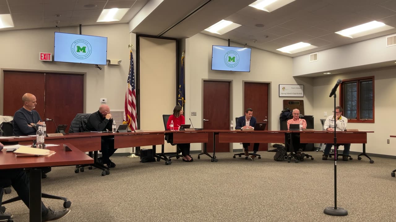 Middlebury Board Mtg. - 1/9/24 - Town Update | MAC Update | Board Oranization Appt. | NHS Graduation Rate