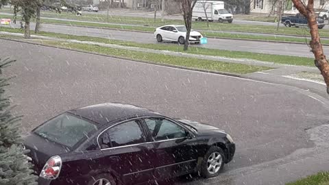 Hail Storm in Calgary