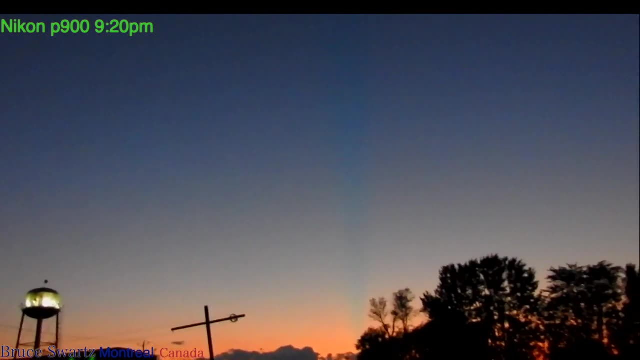 Massive Blue Beam in the Sky in 2020 and the Ufo's Lift from this Line EVERY NIGHT