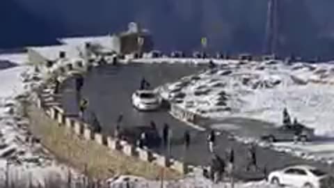 Snow fall in malamjabba swat