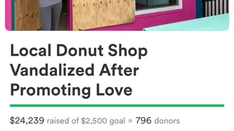 A doughnut shop in Oklahoma was vandalized