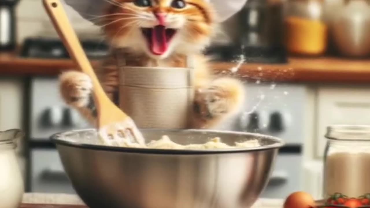 Kitty Make Breakfast #chief_kitten #SuperMeowMotion