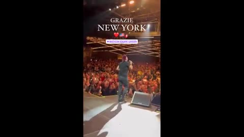 Eros Ramazzotti a New York, ecco il video del concerto al Madison Square Garden