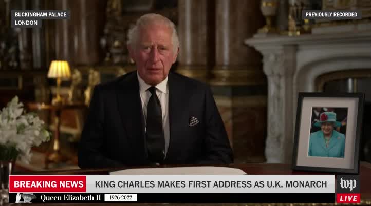 King Charles III addresses the UK following Queen Elizabeth II’s death