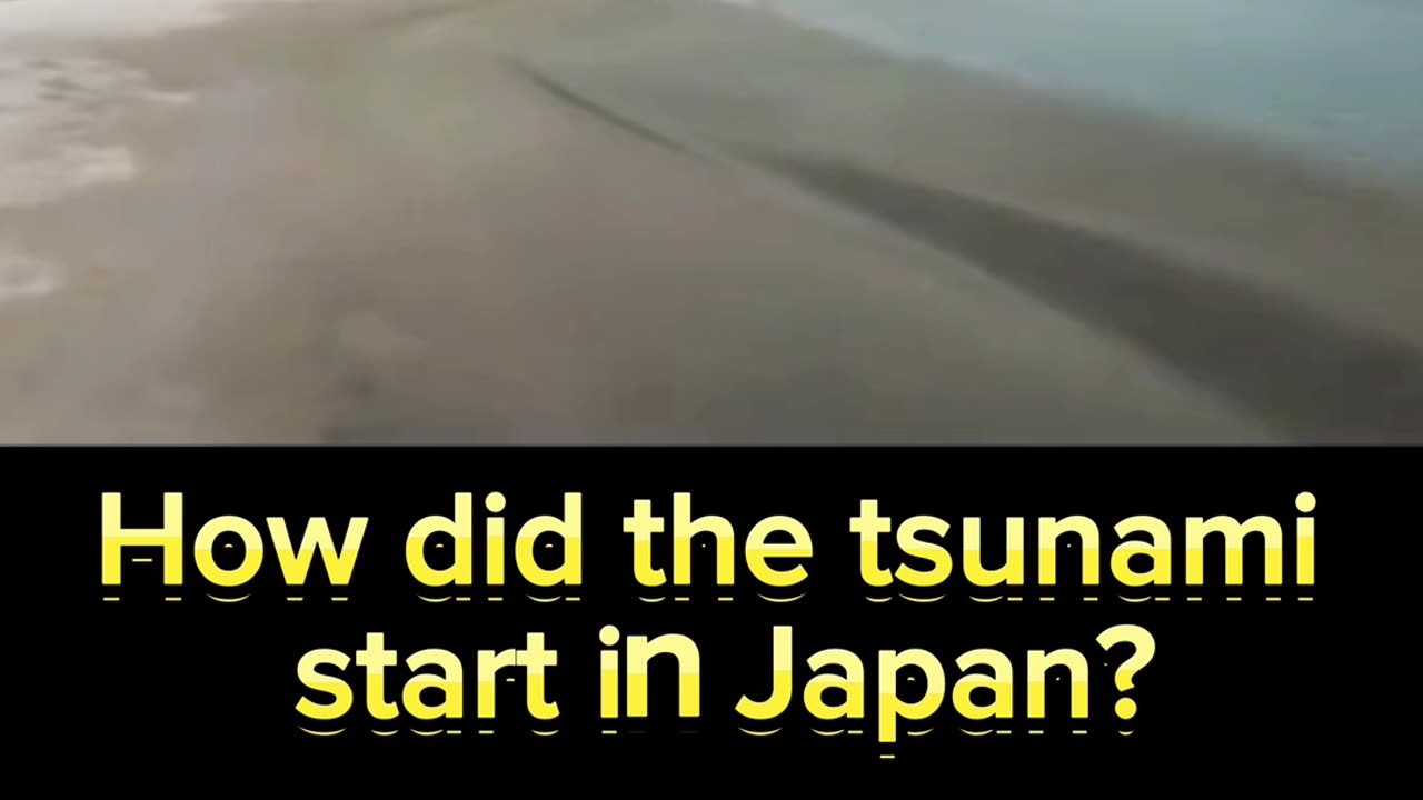 How did the tsunami start in Japan 2024