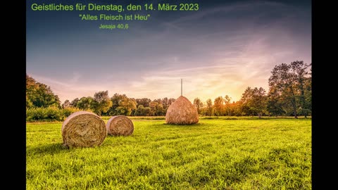 Geistliches für Dienstag, den 14. März 2023