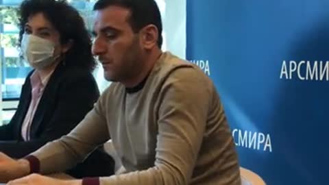 Пресс-конференция представителей оппозиционного блока НПСА в связи с задержанием участников митинга