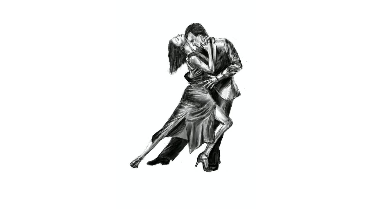 Argentine Tango time-lapse drawing (No. 332)