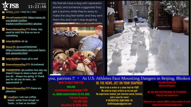 2022-01-19 13:13 EST - "You Don't Say? Gang": with Nurse Nett, No Regerts, Maj WTF & more