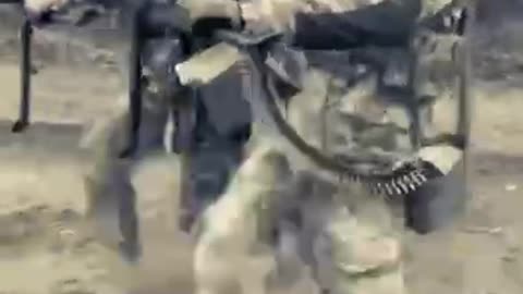 Just the normal way you walk with a German MG