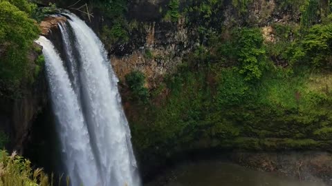 Amazing Waterfall on Island of Kauai