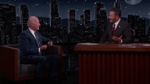 President Joe Biden Visits Jimmy Kimmel Live