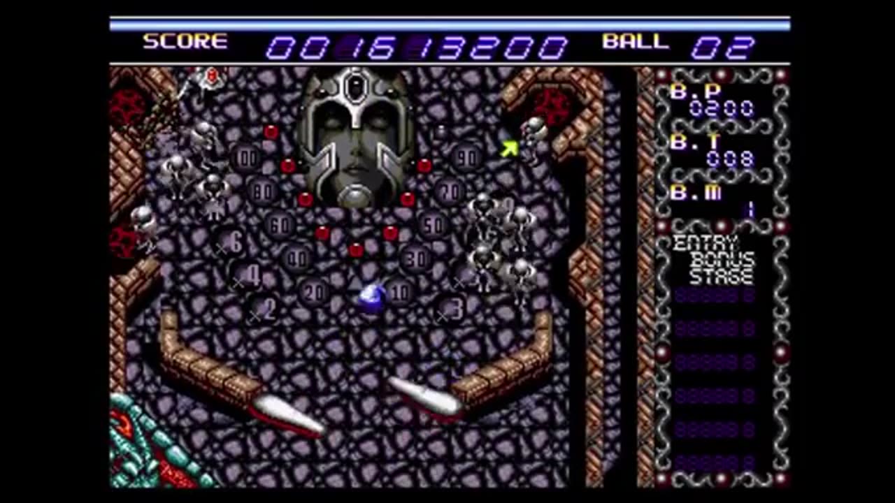 Retro Monday - Dragons Fury played on a real Sega Mega Drive