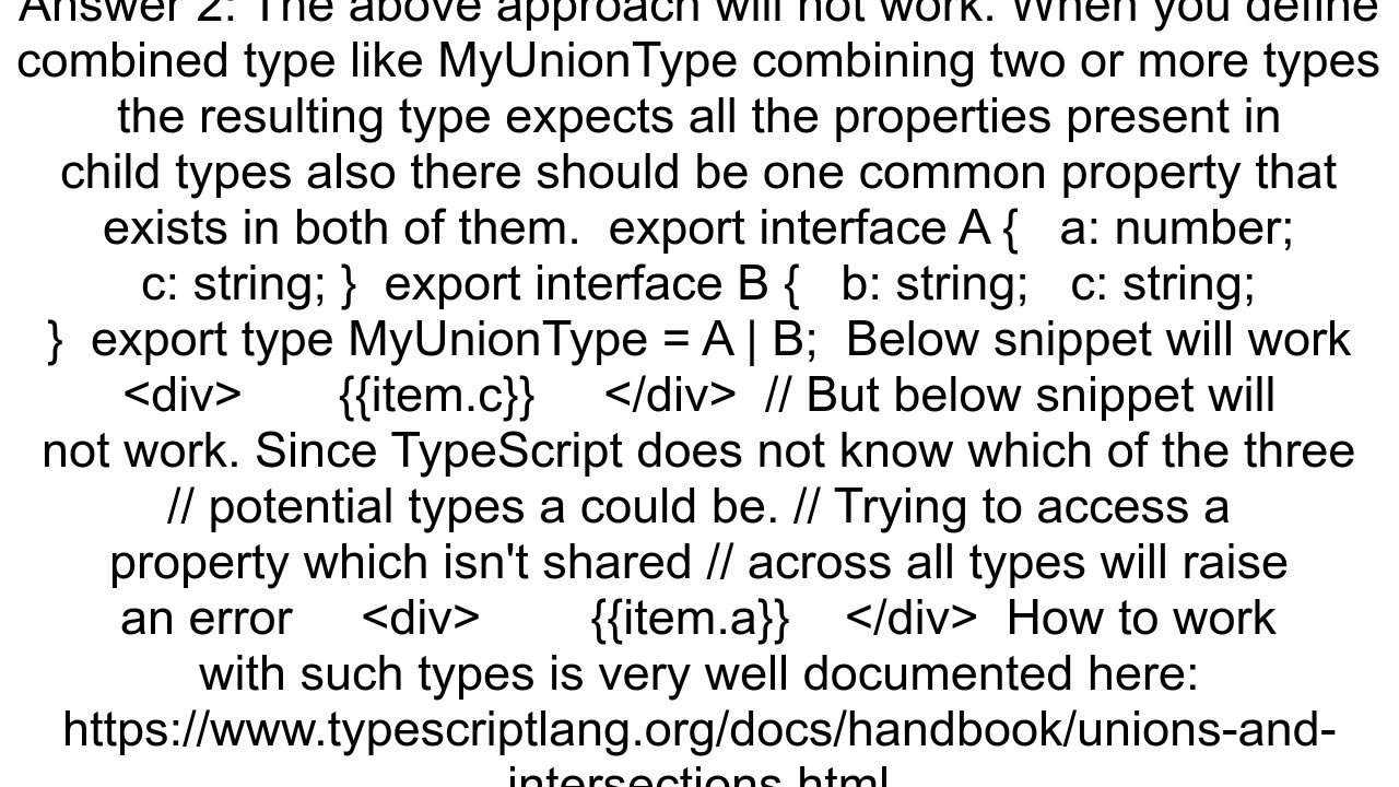 Accessing property of a union type in Angular template