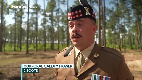 UK troops lay British soldier killed in US nearly 250 years ago to rest