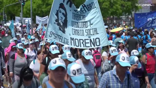 Protestas en Argentina por una mejora de las condiciones de vida