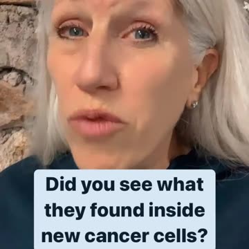 Right in the middle of the cancer cells, they find the spike protein.