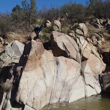 Cliff jumping