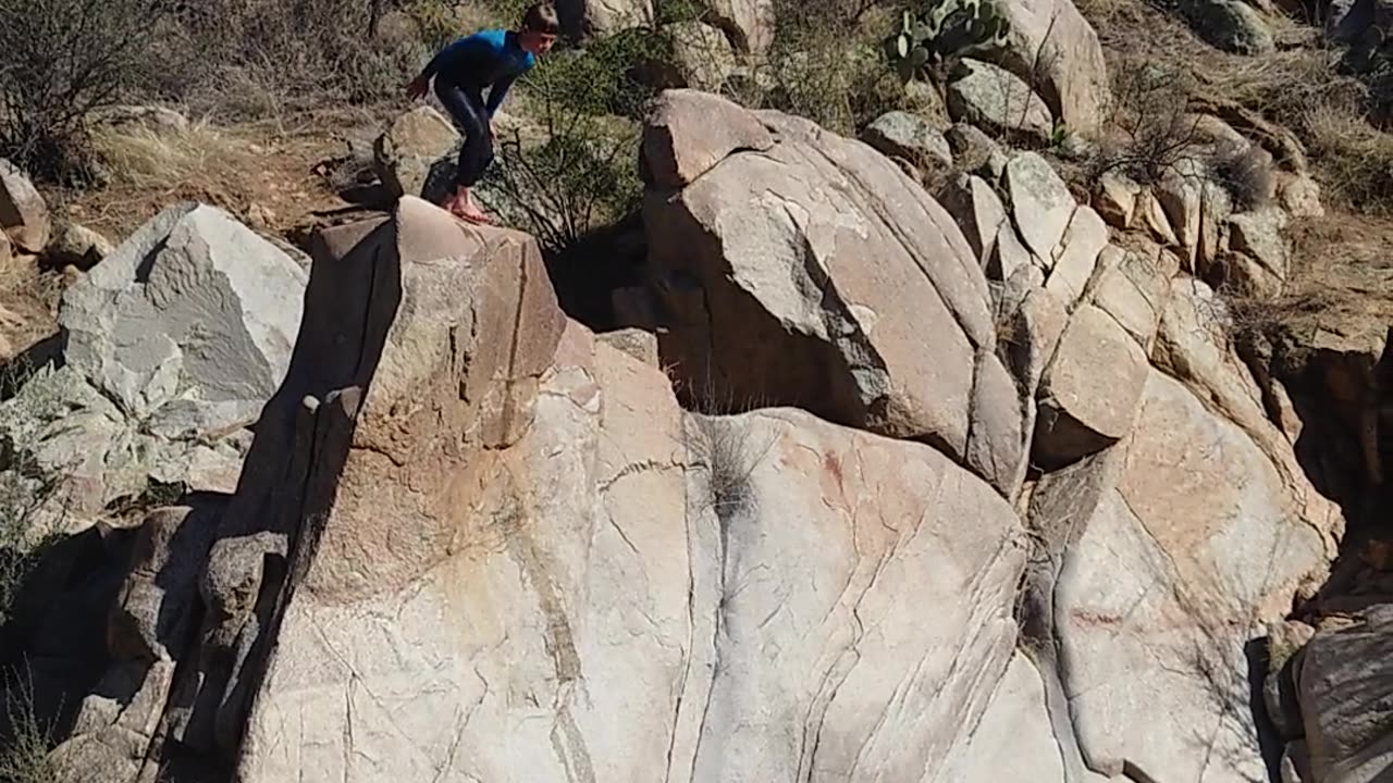 Cliff jumping