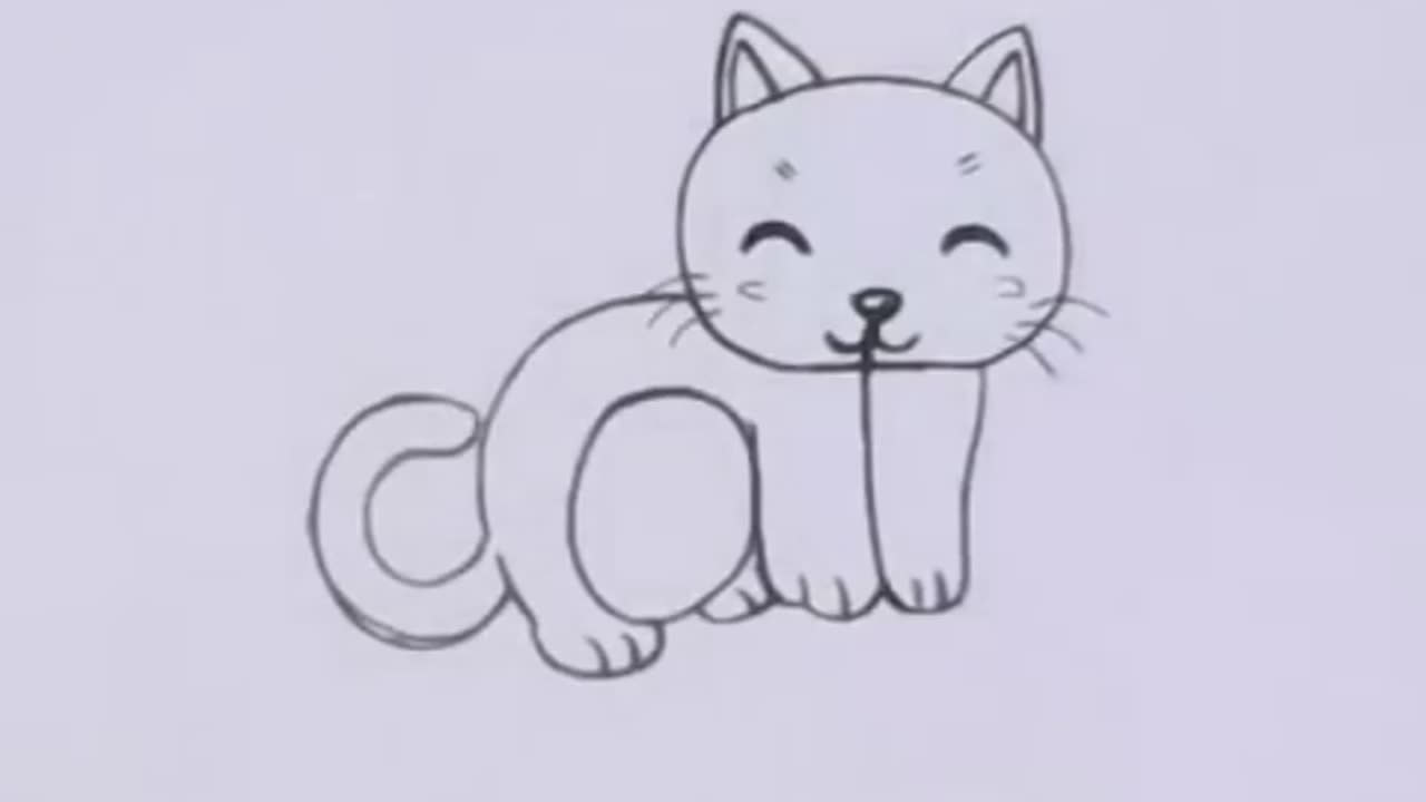 Comment dessiner un chat dans la façon la plus facile