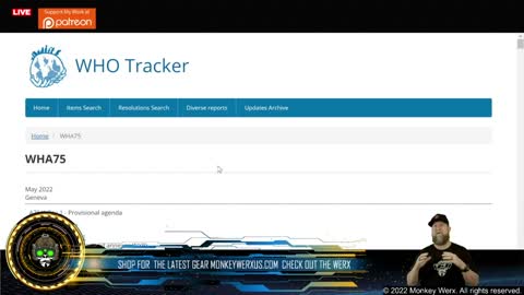 Monkey Werx ALERT! WHO Over-Reach!