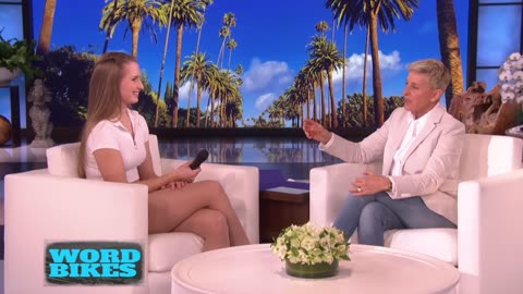 Ellen Welcomes World-Renowned Artistic Cyclist Viola Brand
