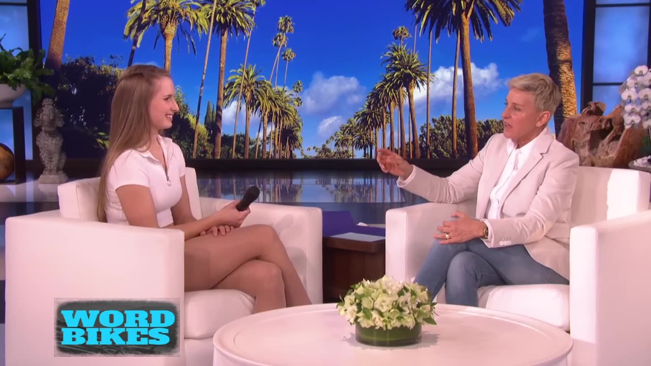 Ellen Welcomes World-Renowned Artistic Cyclist Viola Brand