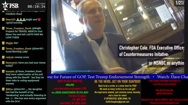 2022-05-04 07:57 EDT - Patriots Soapbox AM: with LadyRWB , MykelJaye & DD