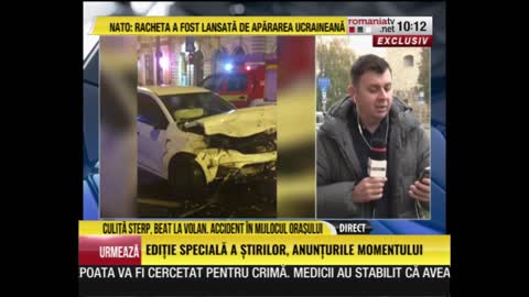 Culita Sterp, beat la volan, accident in mijlocul orasului