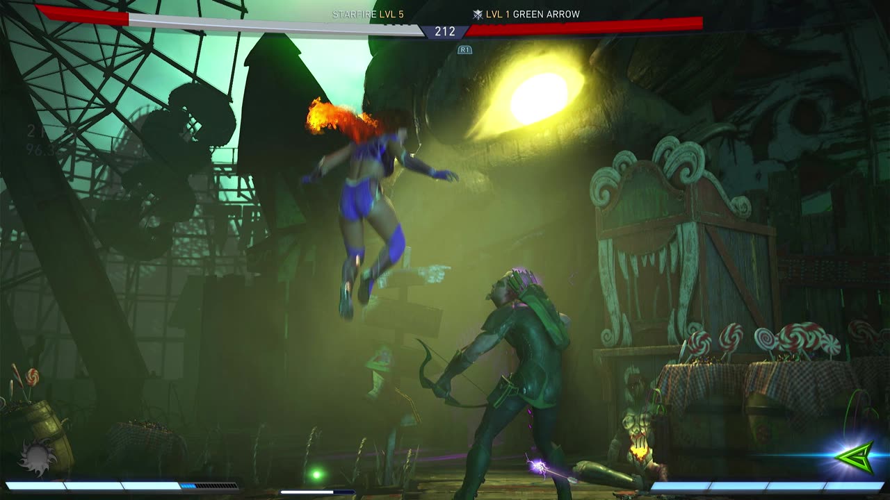 Starfire VS Green Arrow