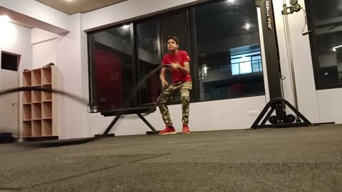 Battle rope workout