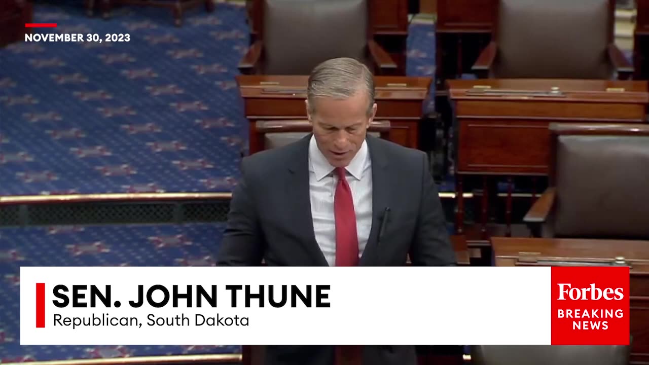 'This Is Out Of Control'_ John Thune Slams Biden Admin Over Border Security