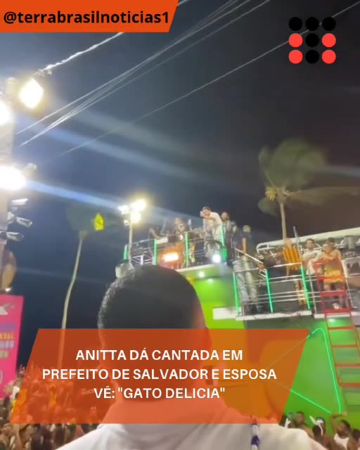 Anitta dá cantada em prefeito de Salvador e esposa vê: "gato delicia"
