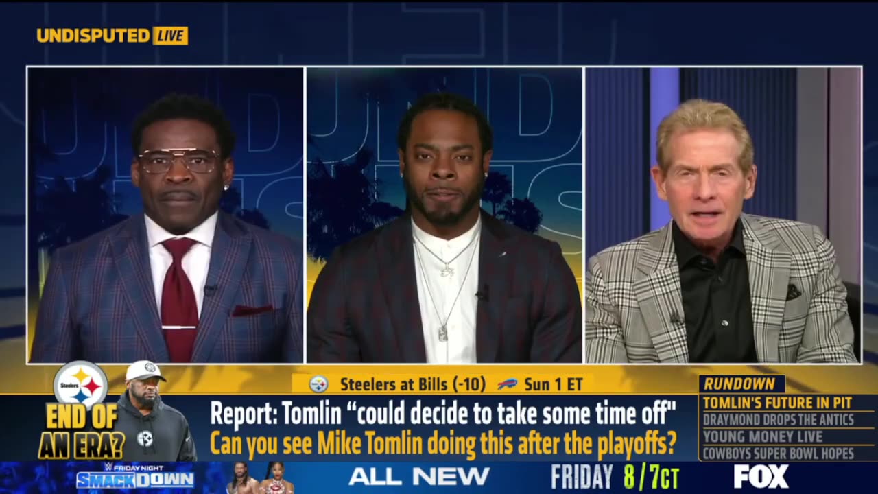 UNDISPUTED Skip Bayless reacts Mike Tomlin could consider stepping away after playoffs