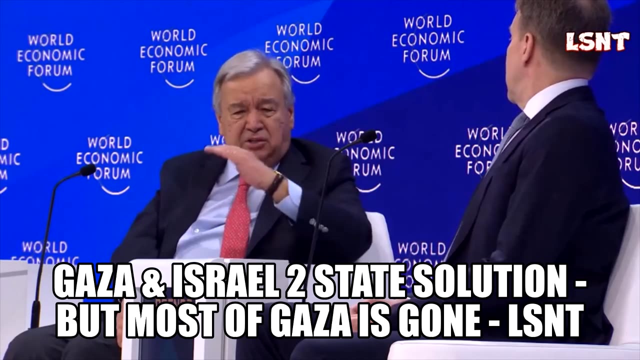 DAVOS 2024: GAZA & ISRAEL! "A 2 STATE SOLUTION" - HOW WILL THAT WORK?