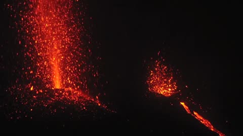 Amazing Volcano Explosion with Lava! [Free Stock Video Footage Clips]