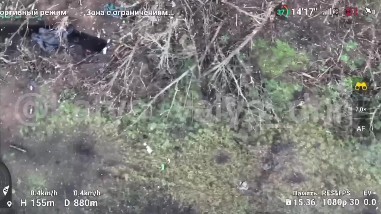 First-person assault on Ukrainian trenches by the 6th OBTO.