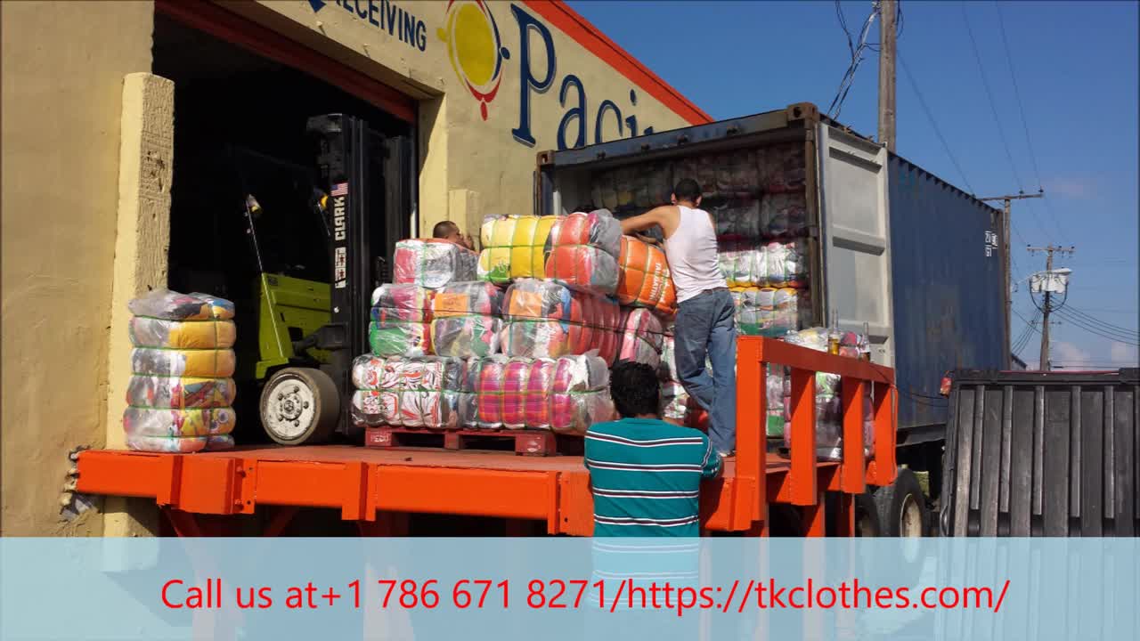 Used Clothes 20 Ft Containers Miami USA to Worldwide